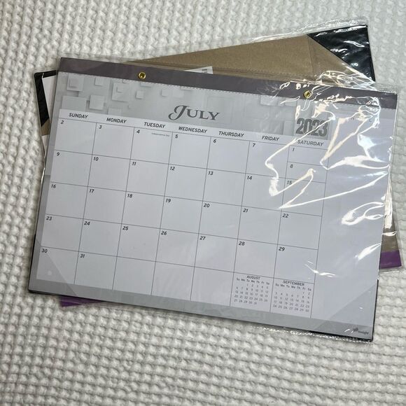 Desk Calendar 2023-2024 17x12 Wall 3 Pk Thick Paper & Notes Section Teacher S - Picture 4 of 13